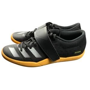 Adidas Adizero Weightlifting Shoes Men’s 7 Black Orange Strap Training Gym